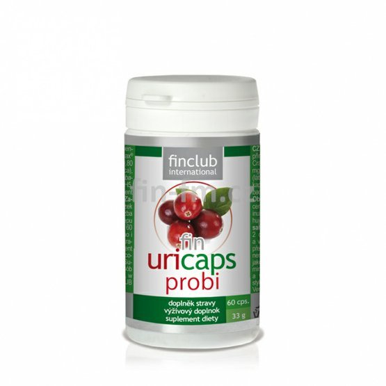 Uricaps probi Finclub kvalitní brusinky s probiotiky